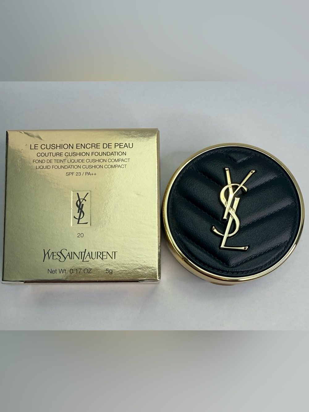 YSL cushion foundation: Le cushion encre de peau shade 20